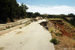 Island of Rhodes - The roads are not always in good condition. It doesn't rain often, but when it does, the land is so dry that the water runs off like a torrent, washing away everything