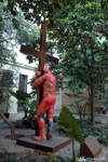 Malaga - Statue in the park of the Church of Santiago Apóstol