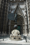 Seville - The Giraldillo statue, outside the Cathedral of Our Lady of the See 