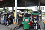 Silang - The tricycles waiting for the customer