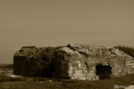 Bunker, Pointe-Du-Hoc - B&W to make a picture like in 1945.