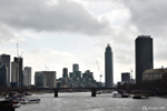 The City of London against the grey sky