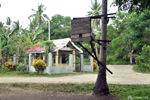 Bohol - This basketball backboard made of various materials shows how important this sport is to the Filipino heart