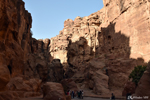 Le passage du Siq avec ses couleurs