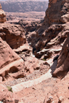 Vue du chemin pour accéder au Monastère