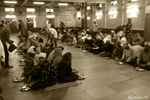 Delhi Delhi - The dining hall of the Gurdwara Bangla Sahib
