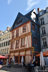 A half-timbered house built in the 15th century