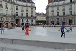 A monumental roller skating rink squats on Place Graslin