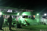 Arrival on the boat