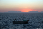 Sunrise on a fishing boat