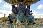 Let's take advantage of the lull to admire the statues of a fountain, place de la Concorde Paris