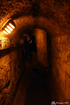 The first corridor immediately sets the mood in a slightly gloomy way The catacombs