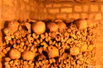 Bones turned upside down The catacombs