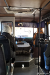 The interior of a bus