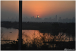 Coucher de Soleil (Wuhan, Chine, Janvier 2025)